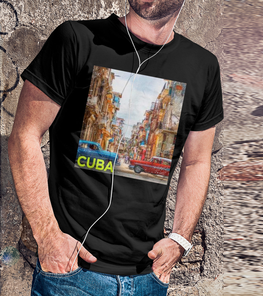 Cuba Classic Car Streets T-Shirt