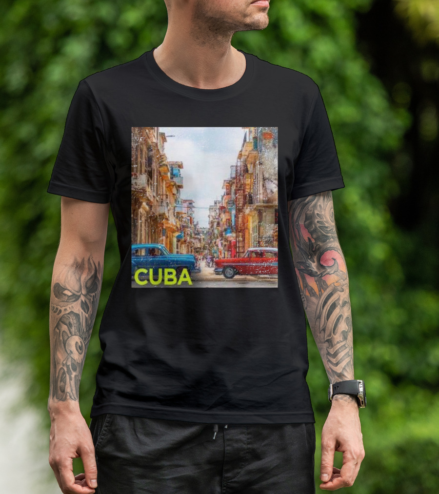 Cuba Classic Car Streets T-Shirt