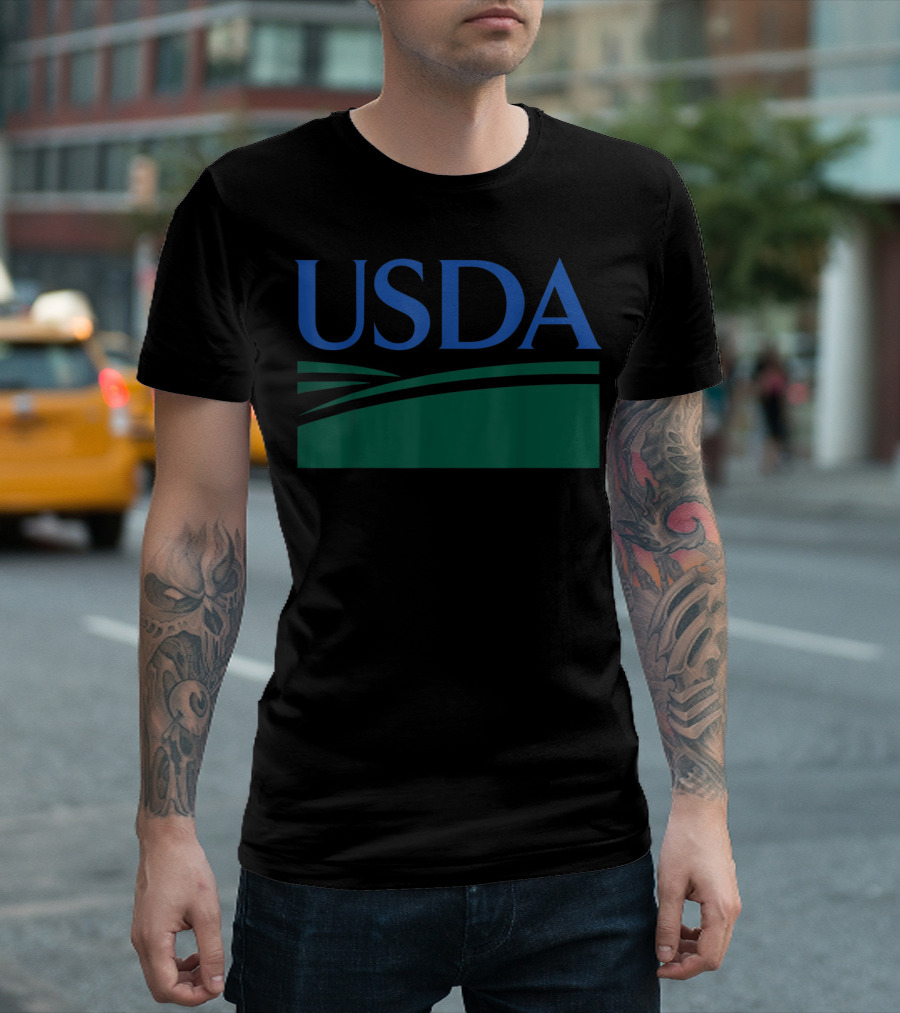USDA Department Of Agriculture Green Field T-Shirt