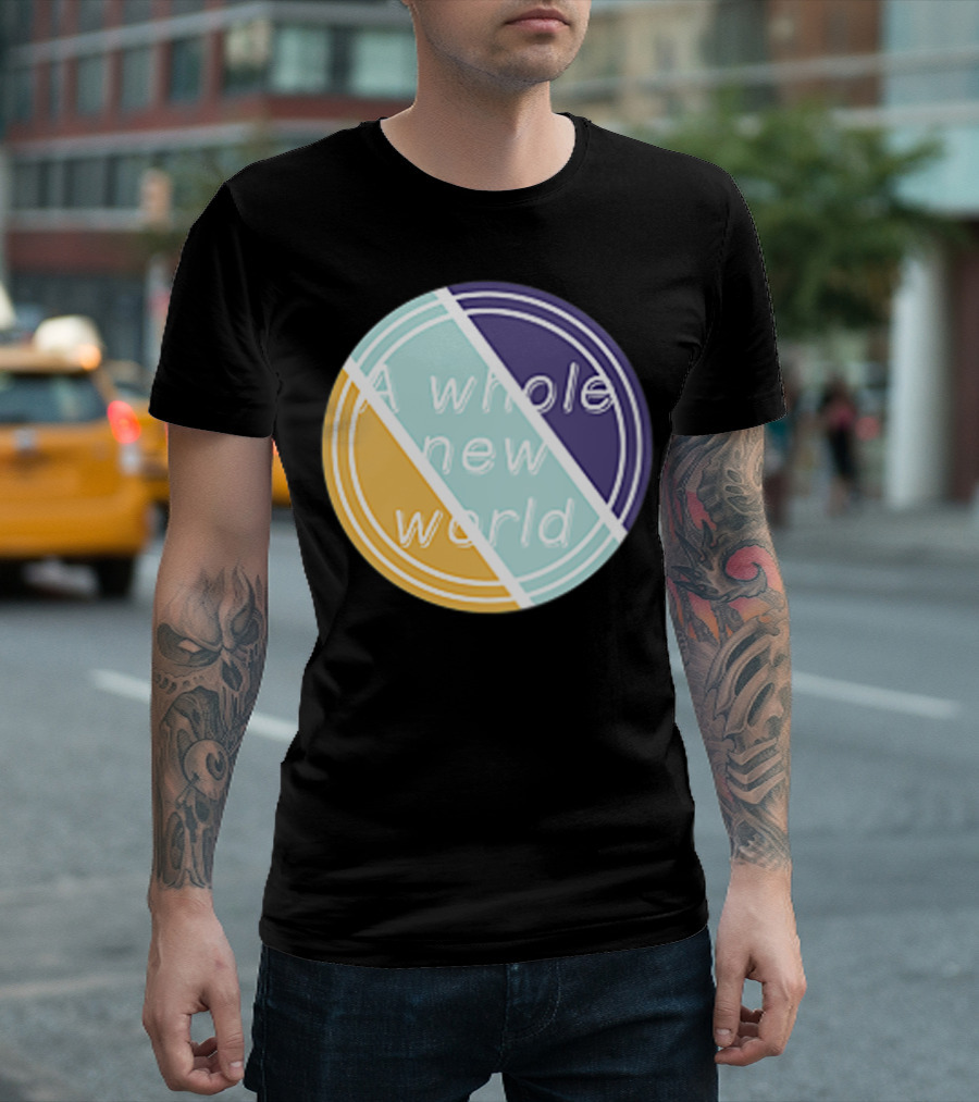 A Whole New World Circular Pastel T-Shirt