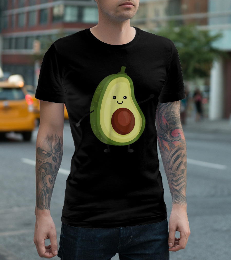 Smiling Avocado Best For Vegans Diet T-Shirt
