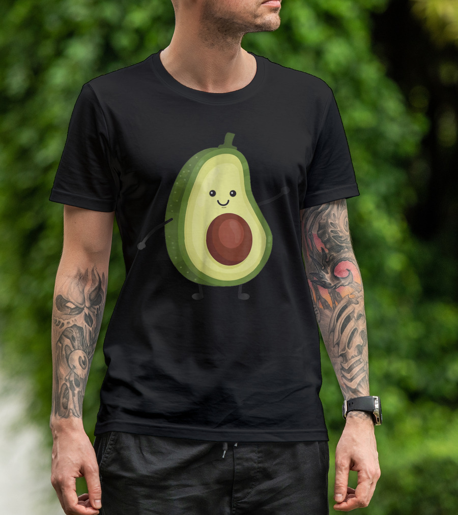 Smiling Avocado Best For Vegans Diet T-Shirt