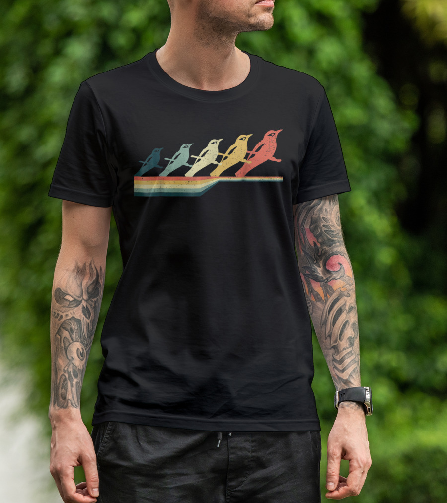 BALTIMORE ORIOLE Vintage Style Retro Bird T-Shirt