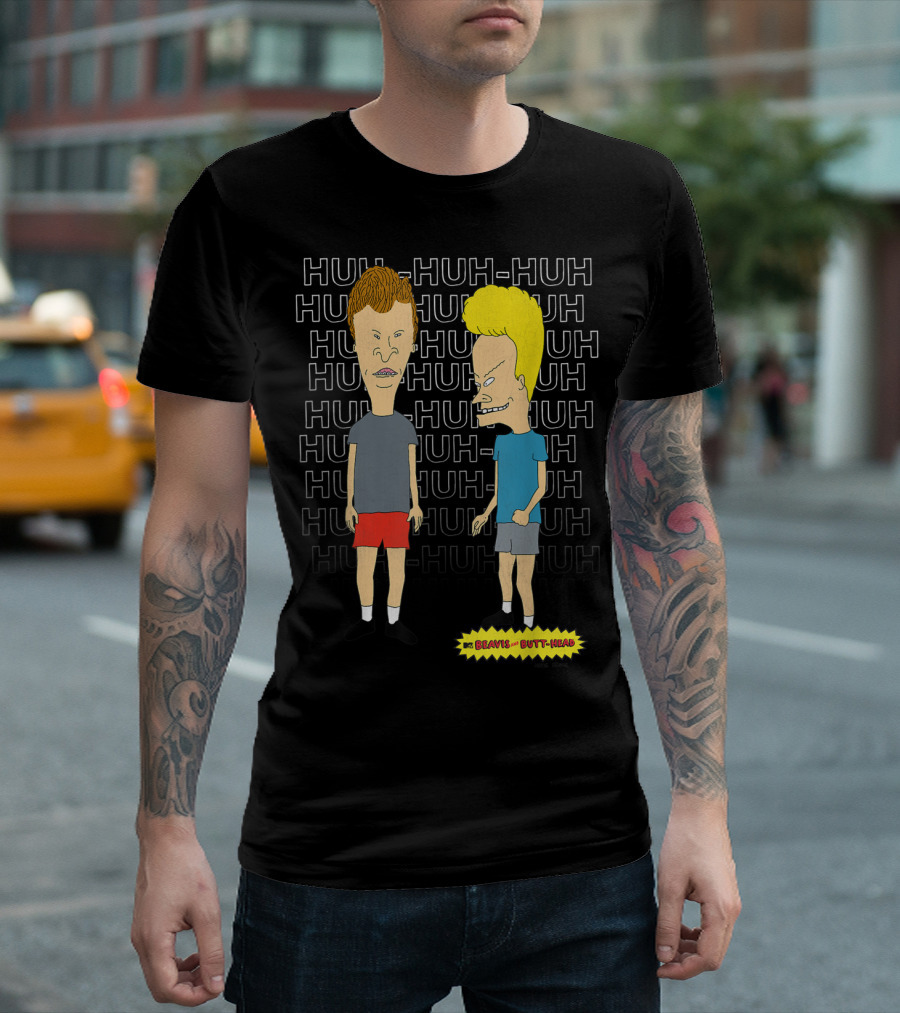 Beavis and Butt-Head Huh-Huh-Huh Laughing T-Shirt