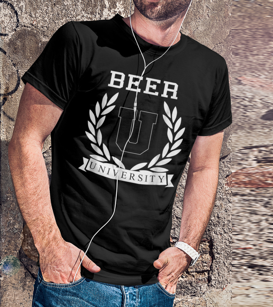 Beer University U Laurel Crest College Drinking T-Shirt