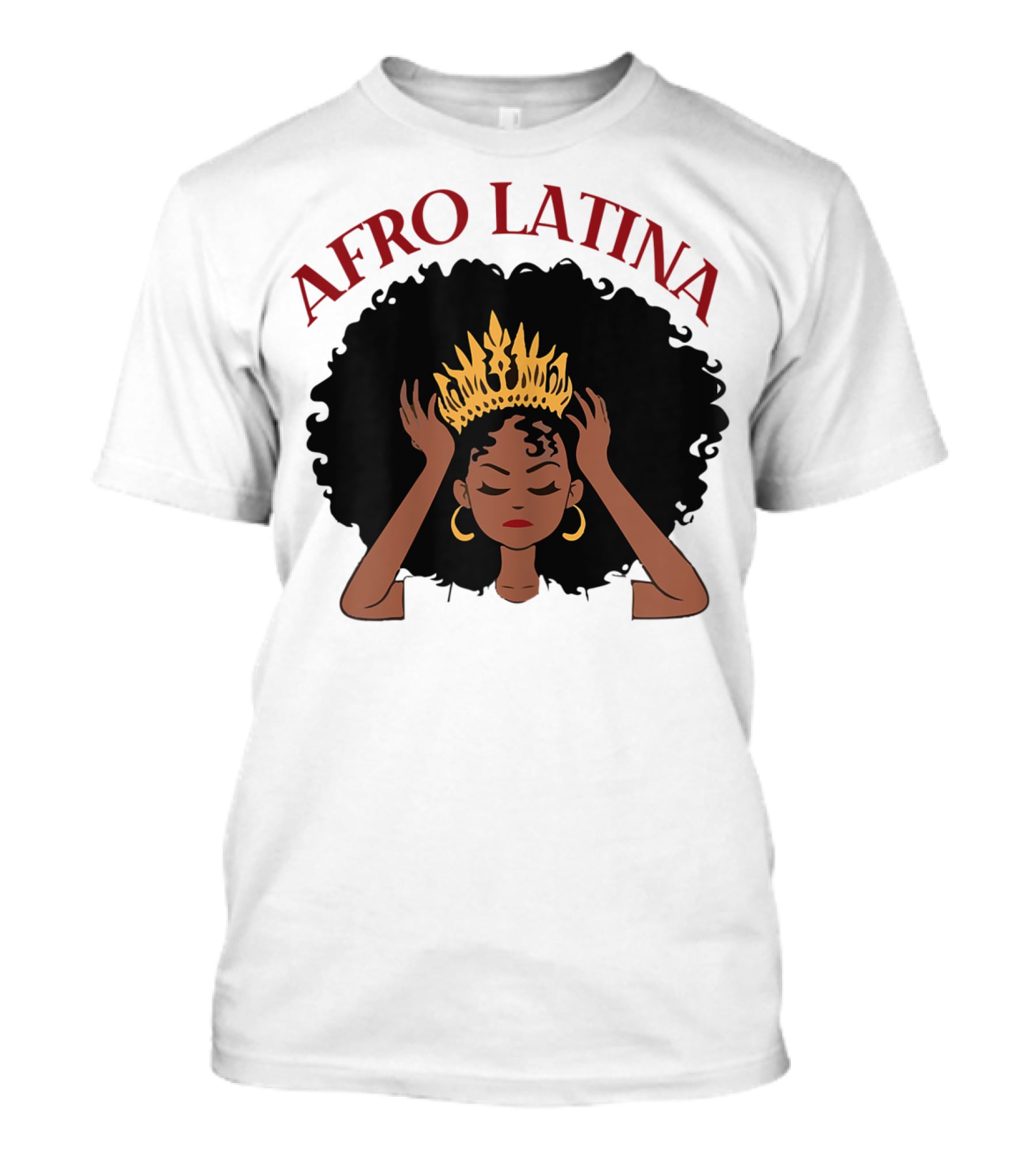 Afro Latina Black Women History Month Crown T-Shirt