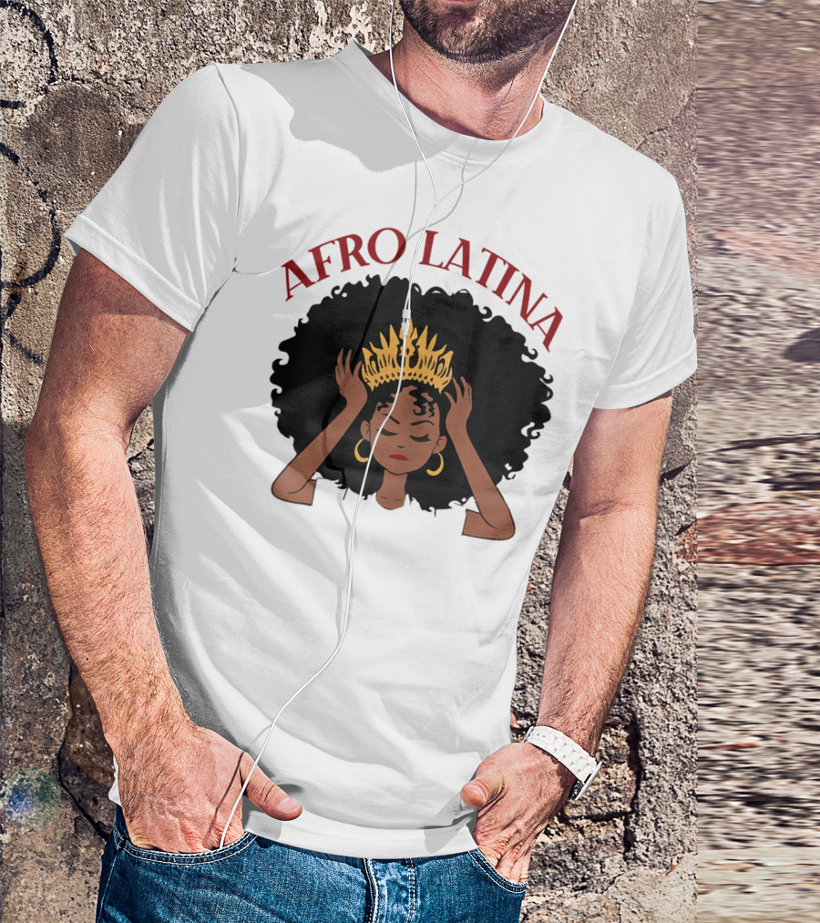 Afro Latina Black Women History Month Crown T-Shirt