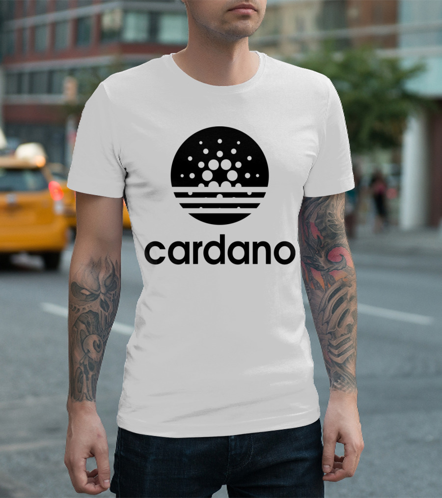 Cardano ADA Cryptocurrency Blockchain Symbol Black T-Shirt