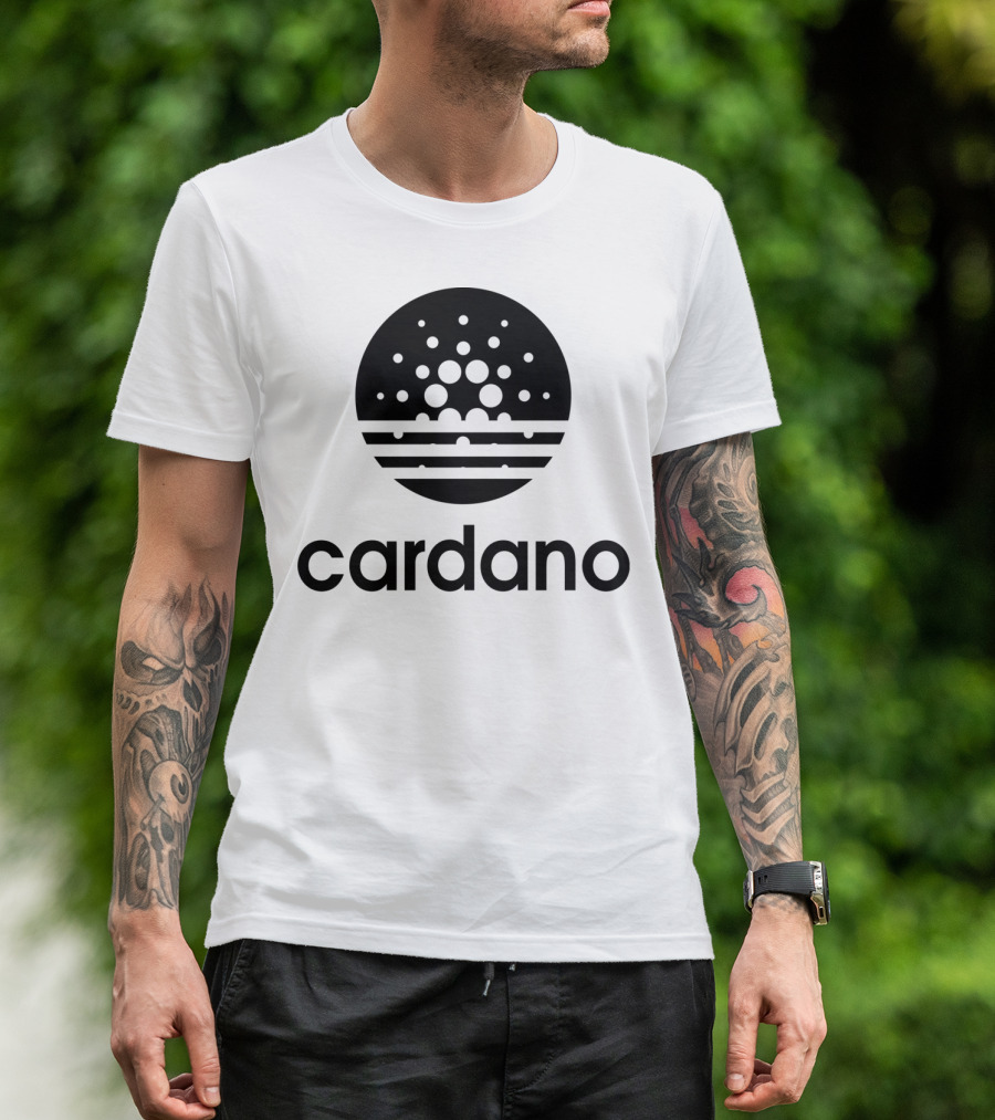 Cardano ADA Cryptocurrency Blockchain Symbol Black T-Shirt