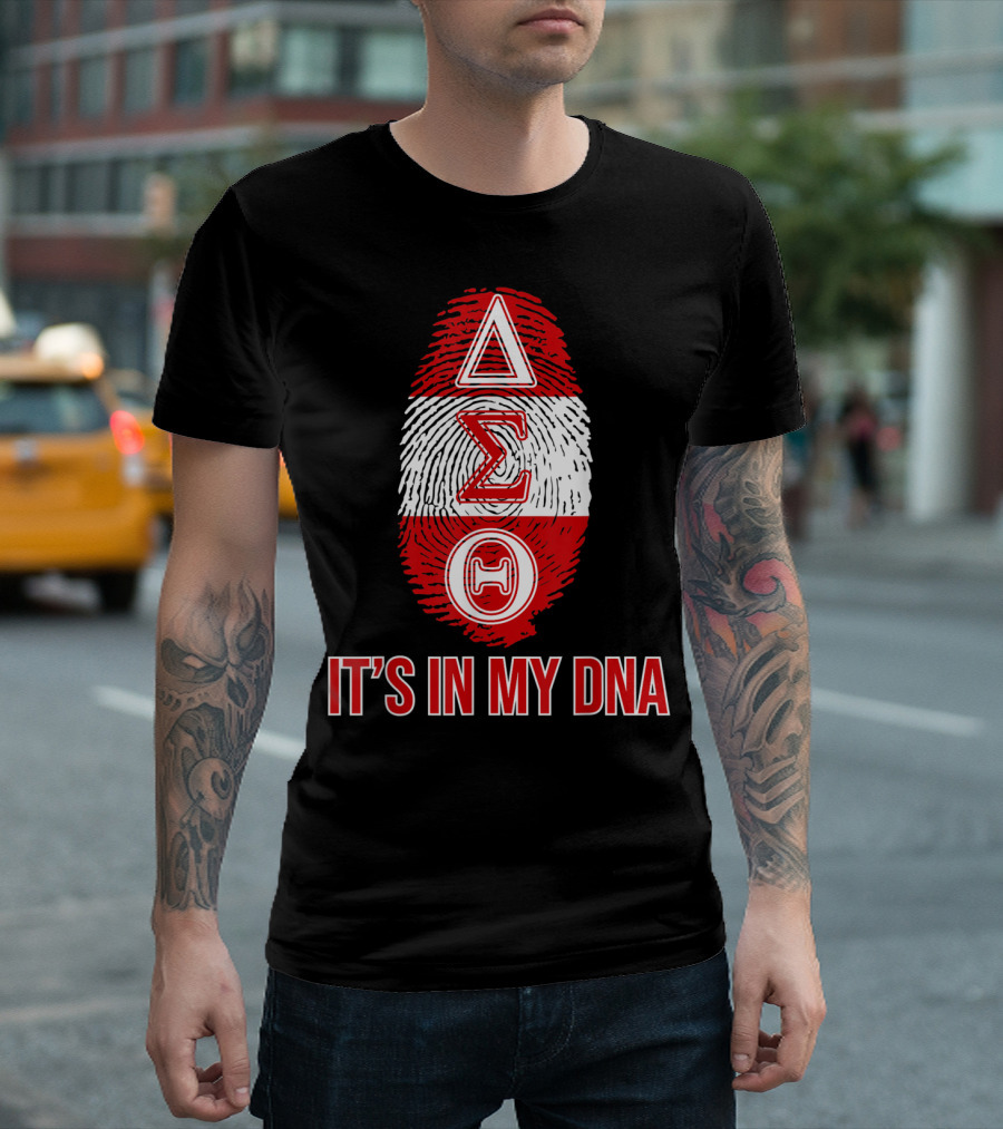 Delta Sigma Theta It's In My DNA Fingerprint T-Shirt
