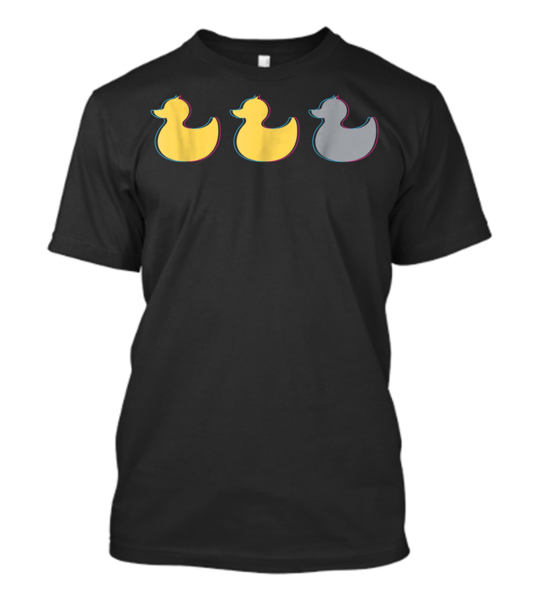 Rubber Duck Trio Yellow Gray Minnesota T-Shirt