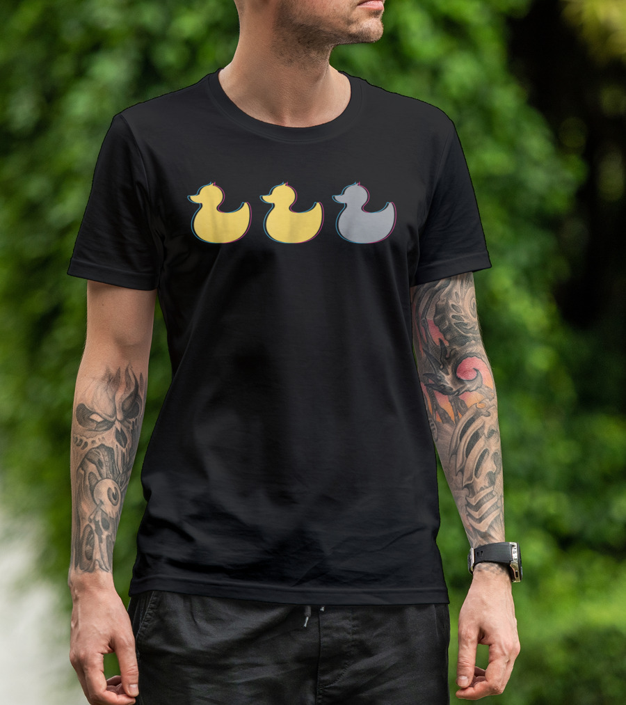 Rubber Duck Trio Yellow Gray Minnesota T-Shirt