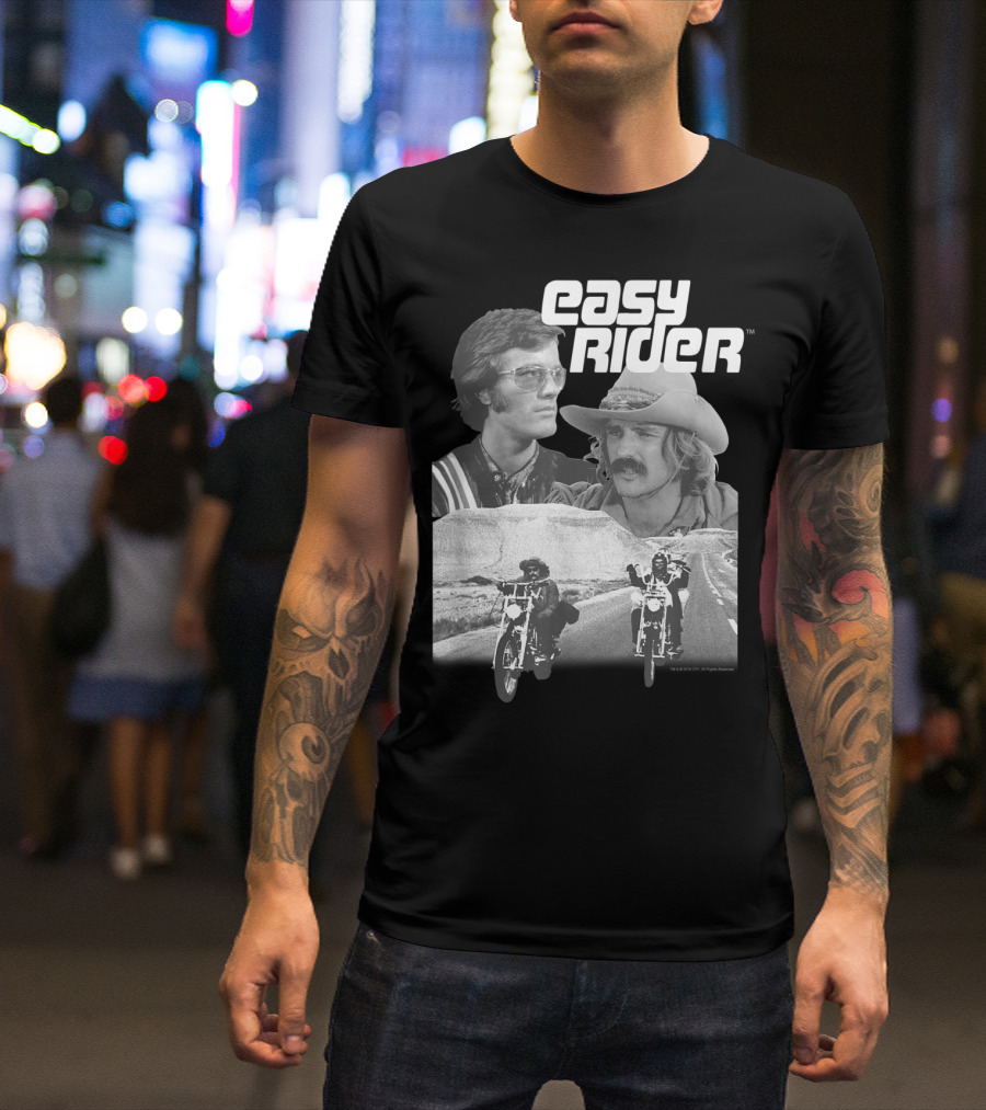 Easy Rider Fonda Hopper Motorcycles Road Adventure T-Shirt