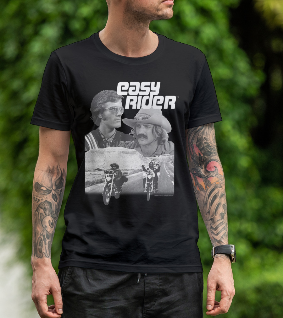 Easy Rider Fonda Hopper Motorcycles Road Adventure T-Shirt