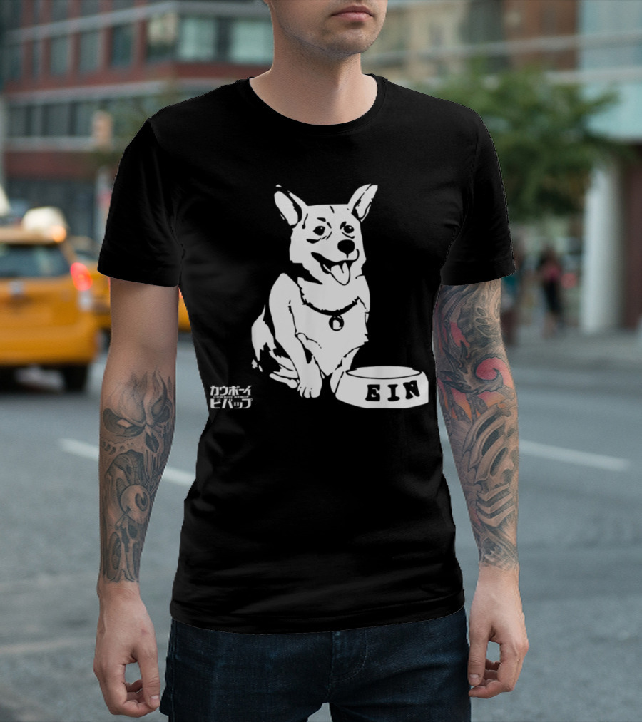 Ein Cowboy Bebop Corgi Anime Character Fan Favorite T-Shirt