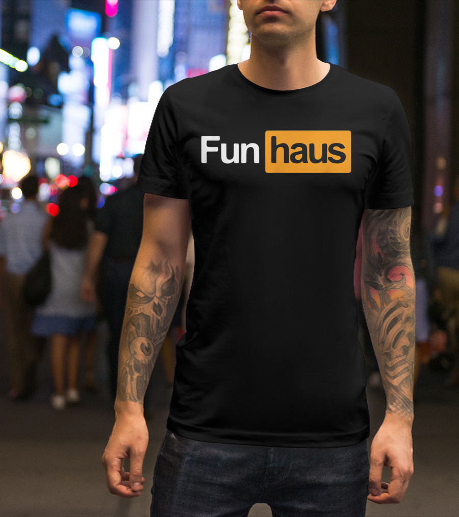 Funhaus Black And Orange T-Shirt
