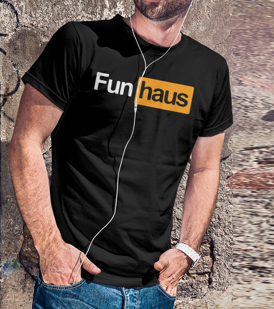 Funhaus Black And Orange T-Shirt