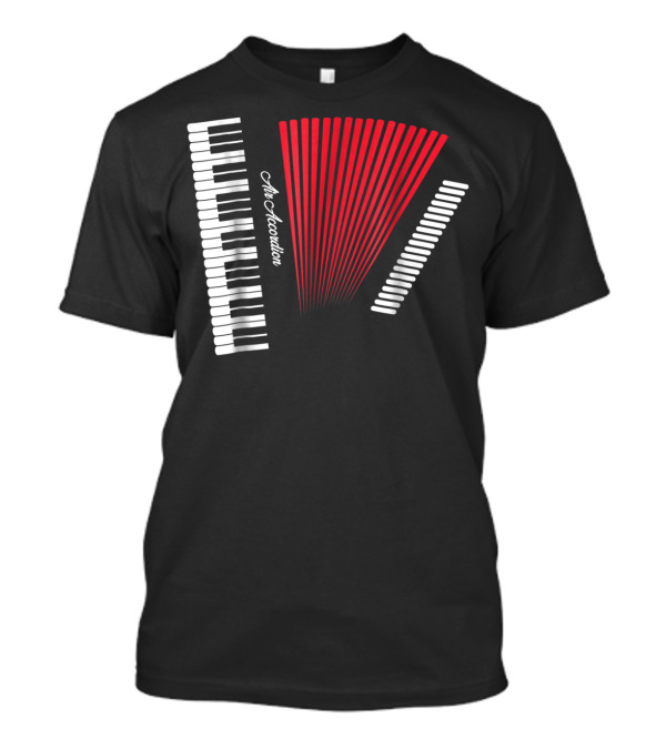 Air Accordion Funny Instrumental Player Music T-Shirt