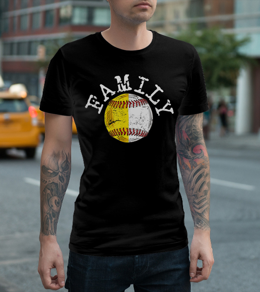 Family Funny Baseball Softball T-Shirt