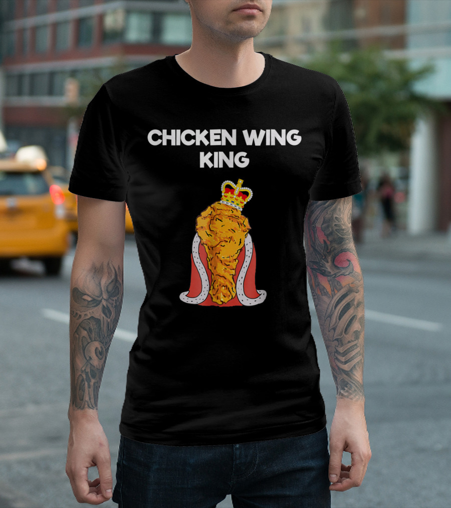 Chicken Wing King Royalty Humor T-Shirt