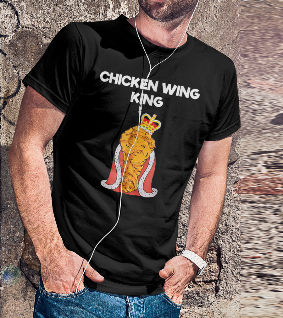 Chicken Wing King Royalty Humor T-Shirt