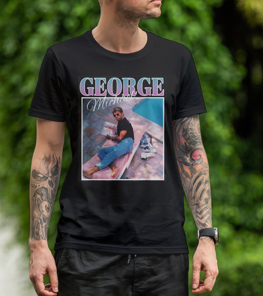 GEORGE Michael Poolside Style T-Shirt