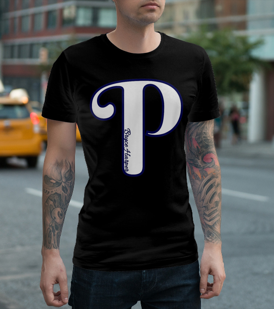 Bryce Harper Philadelphia Baseball Logo P T-Shirt