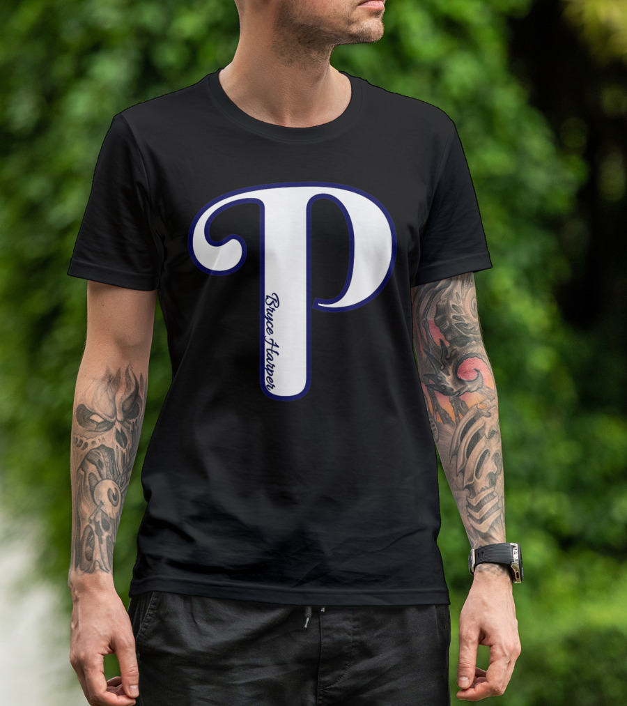 Bryce Harper Philadelphia Baseball Logo P T-Shirt