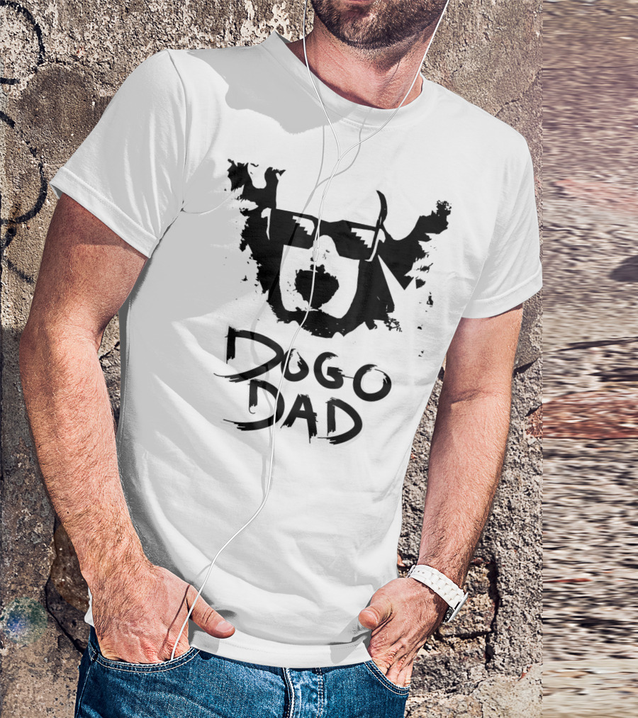 Dogo Dad Dogo Argentino Sunglasses T-Shirt