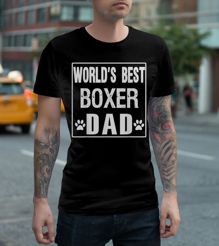 World's Best Boxer Dad T-Shirt