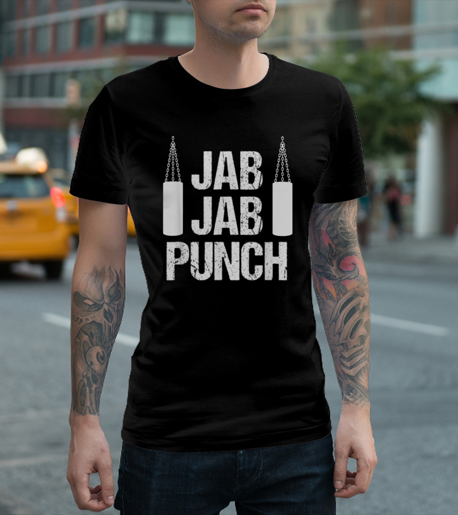 Jab Jab Punch Boxer Punching Bag Training Fitness Workout T-Shirt