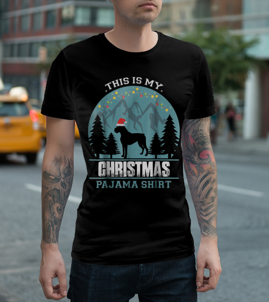 THIS IS MY CHRISTMAS PAJAMA SHIRT BOXER DOG T-Shirt