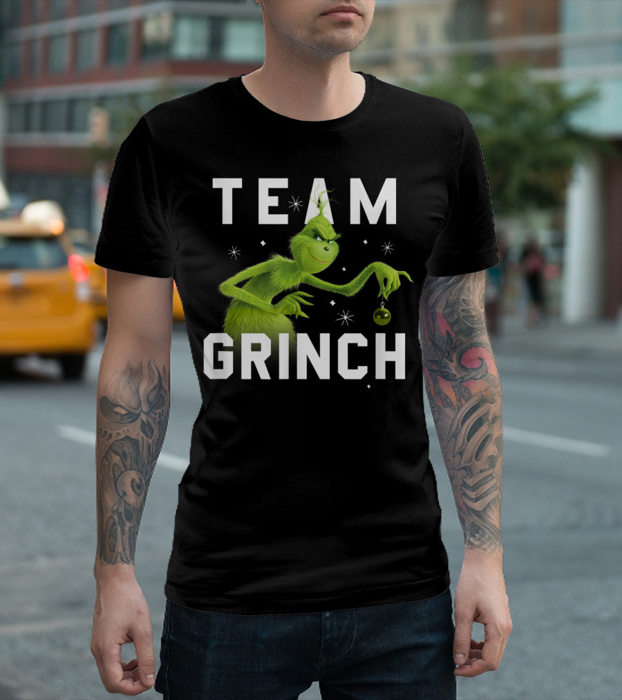 Team Grinch Drseuss The Grinch Holding T-Shirt