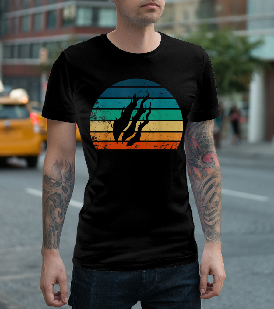 Fire Nation Sunset Flames Gamer Vibes T-Shirt