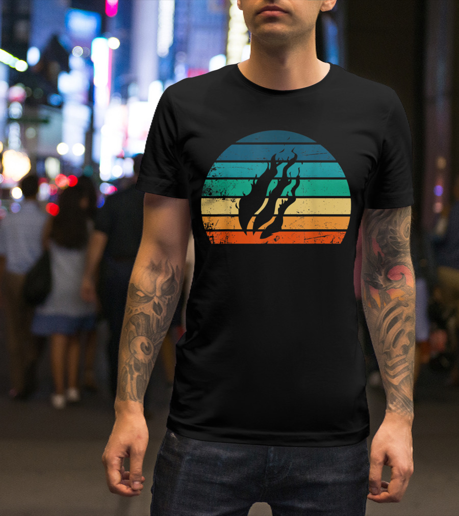 Fire Nation Sunset Flames Gamer Vibes T-Shirt