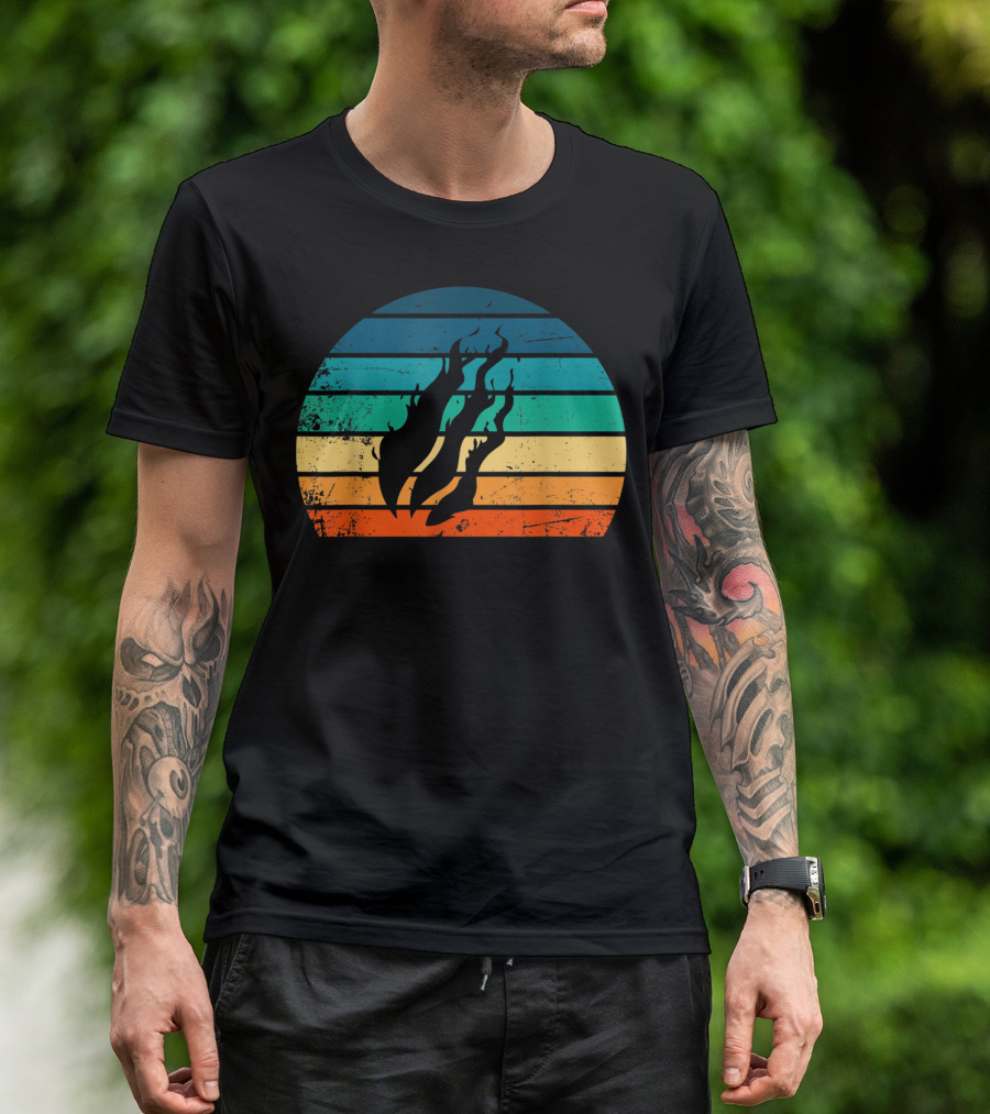 Fire Nation Sunset Flames Gamer Vibes T-Shirt