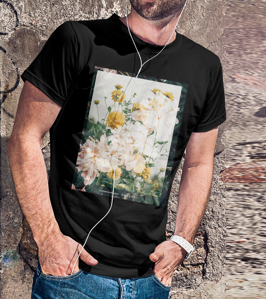 Aesthetic Floral Nathan Kawanishi Streetwear Fashion Grap T-Shirt