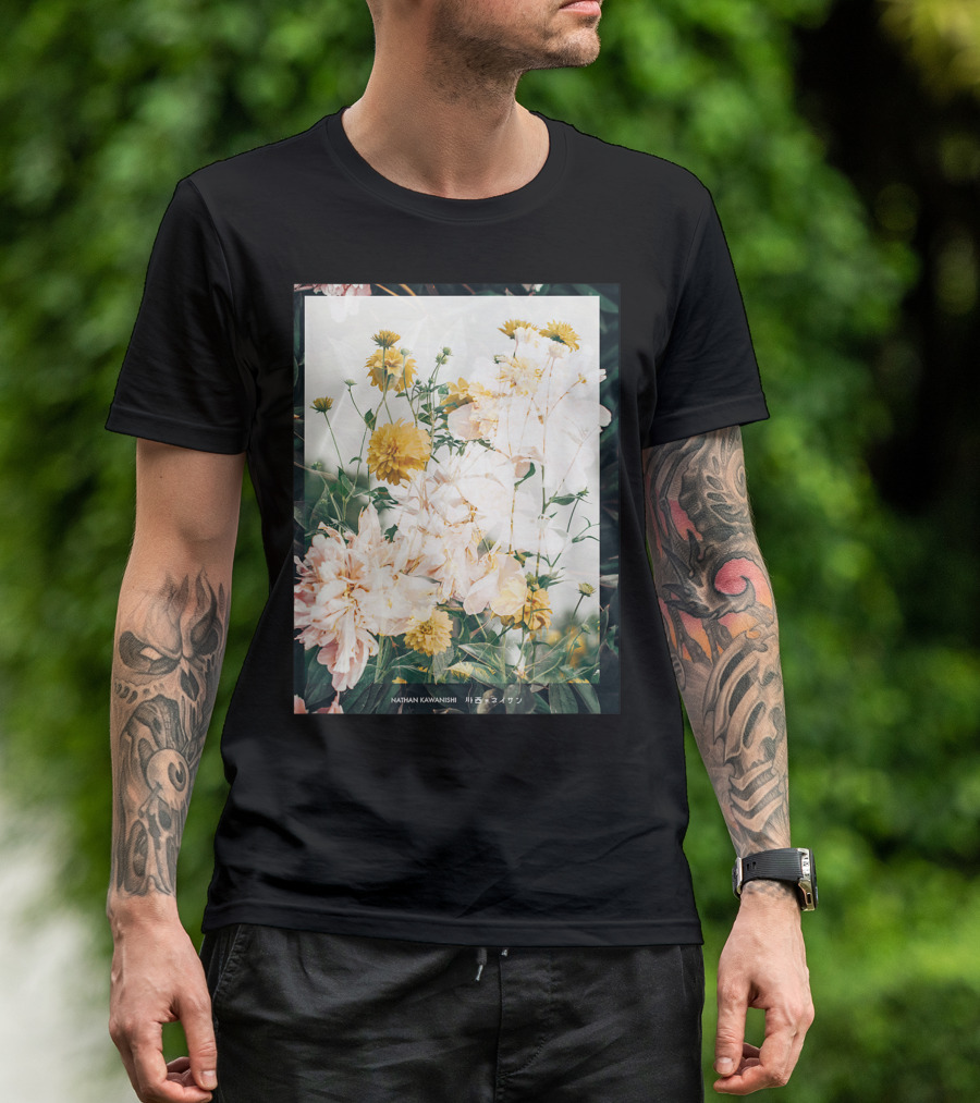 Aesthetic Floral Nathan Kawanishi Streetwear Fashion Grap T-Shirt