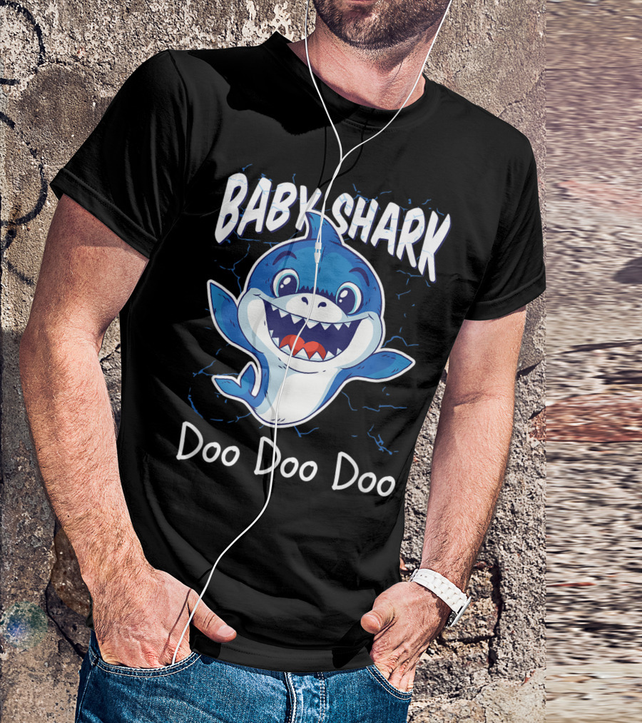 Baby Shark Doo Doo Doo Kids Birthday Party Girl T-Shirt