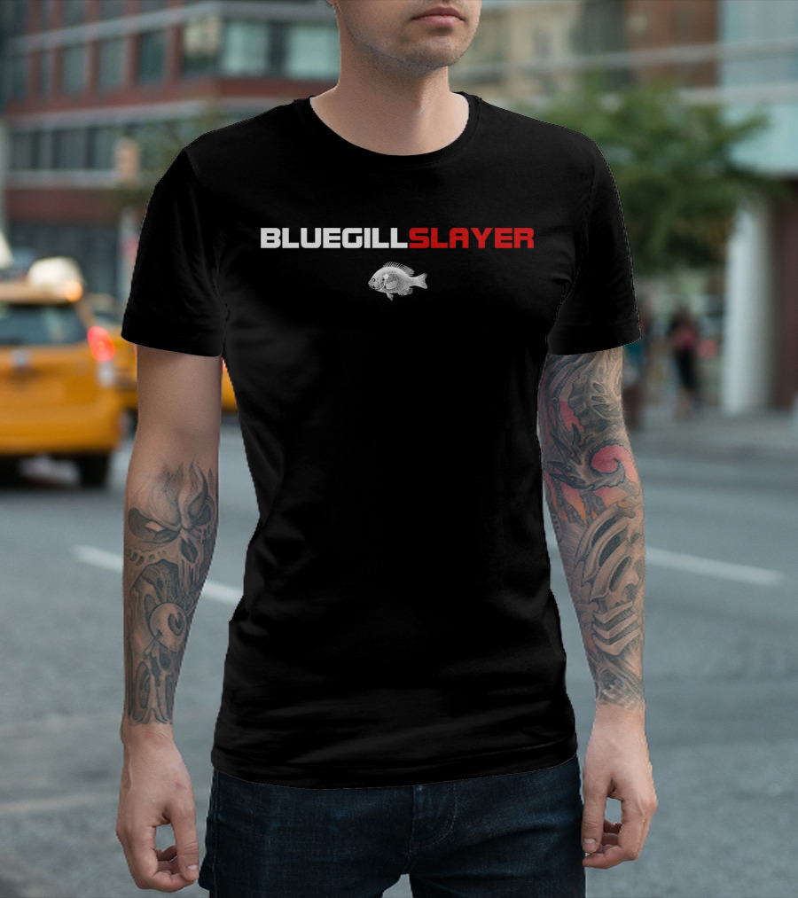 Bluegill Slayer Funny Fishing Bluegill T-Shirt