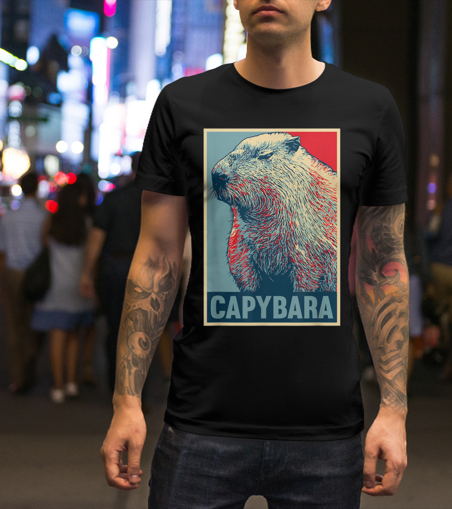 Capybara Funny Vegan Animal Lovers T-Shirt