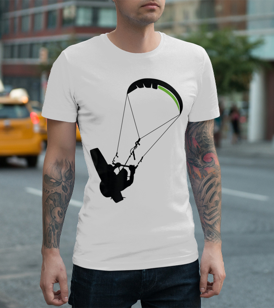 Cool Kitesurfing I Kitesurf Silhouette Adventure T-Shirt