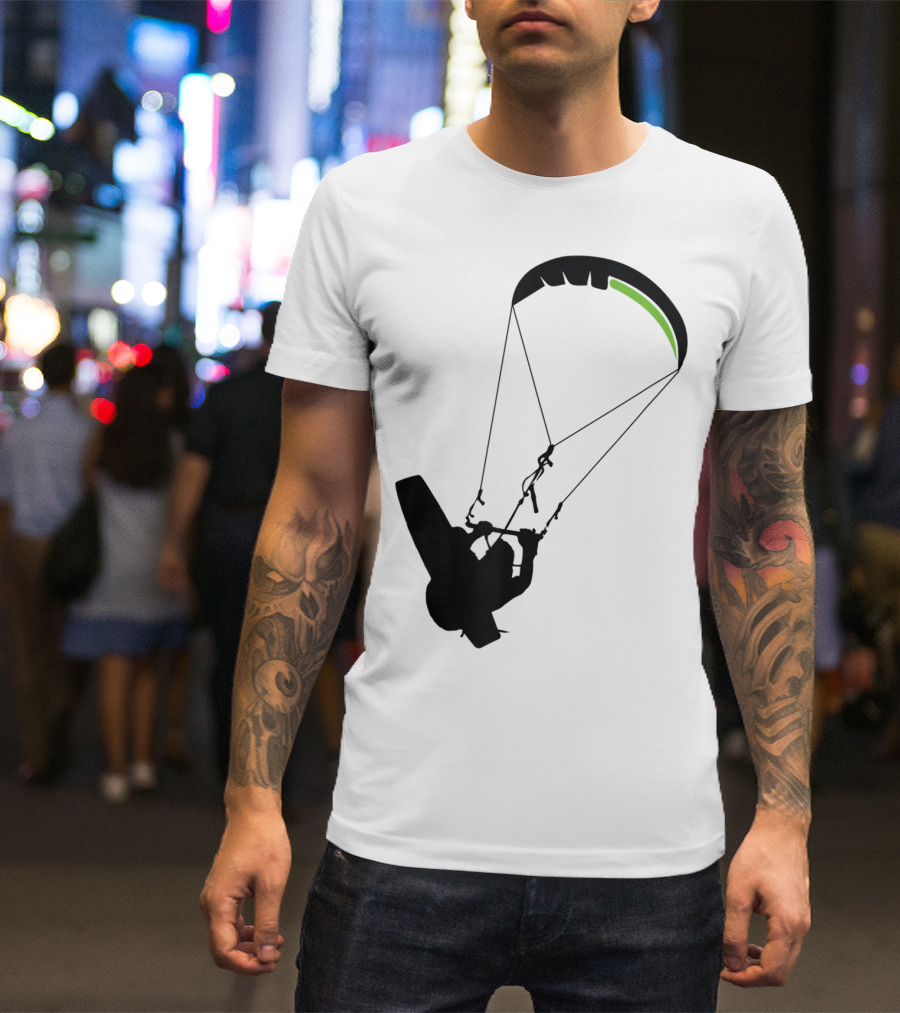 Cool Kitesurfing I Kitesurf Silhouette Adventure T-Shirt