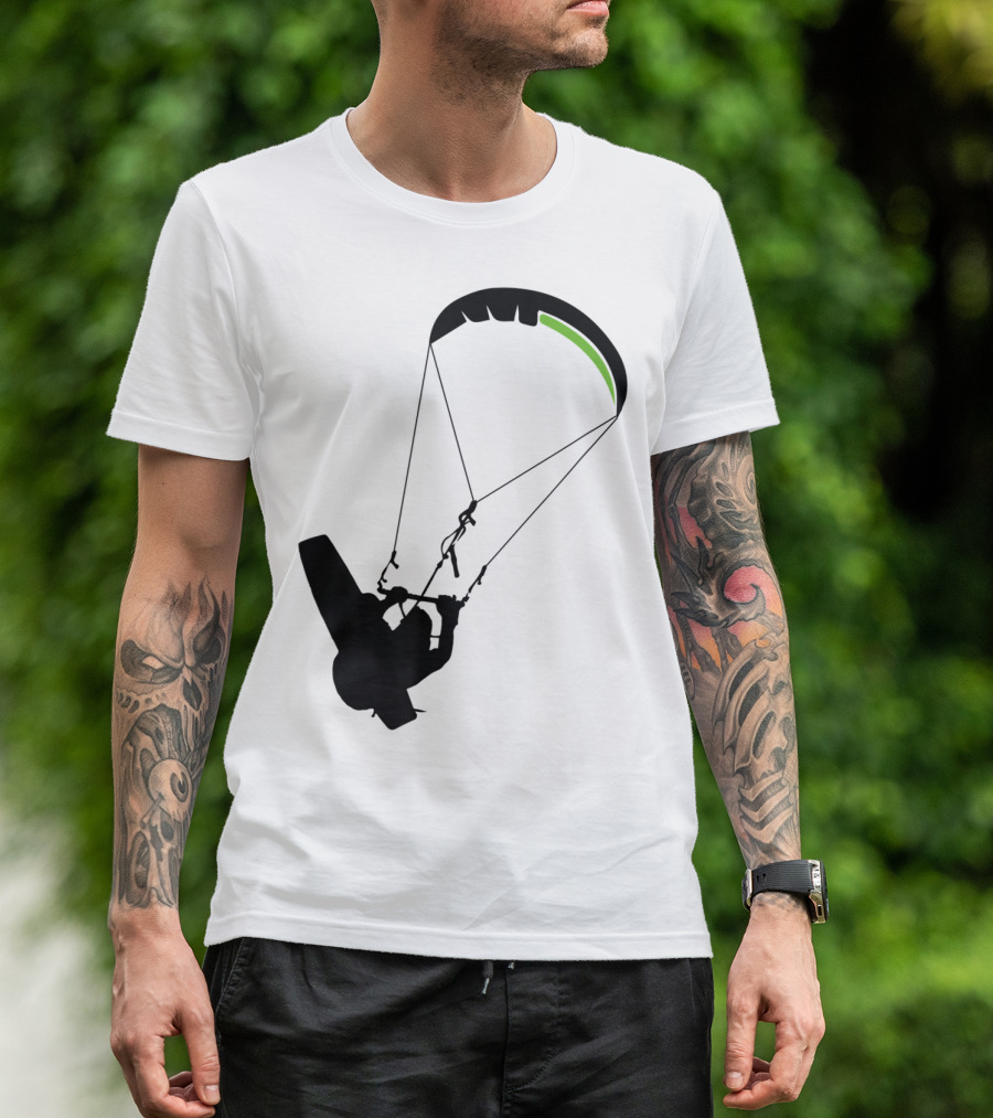 Cool Kitesurfing I Kitesurf Silhouette Adventure T-Shirt