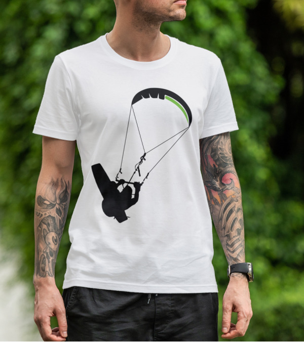 Cool Kitesurfing I Kitesurf Silhouette Adventure T-Shirt