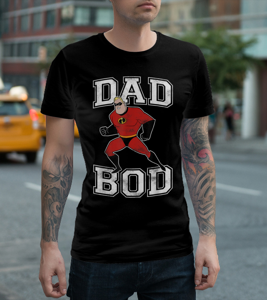 Disney Pixar Incredibles Dad Bod Mr Incredible T-Shirt