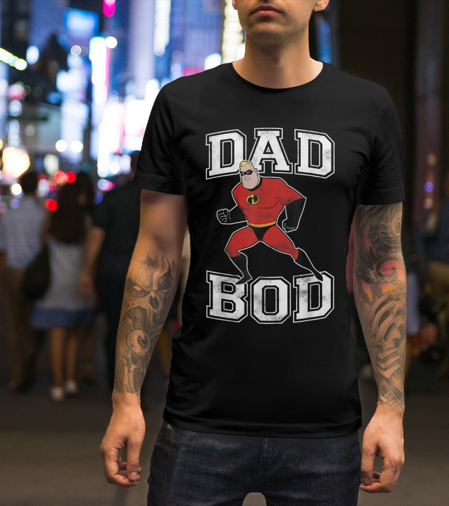 Disney Pixar Incredibles Dad Bod Mr Incredible T-Shirt
