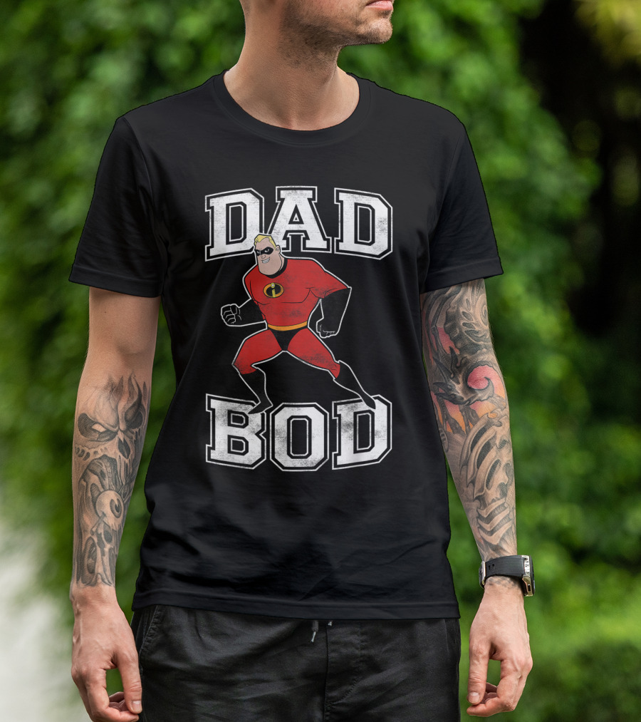 Disney Pixar Incredibles Dad Bod Mr Incredible T-Shirt