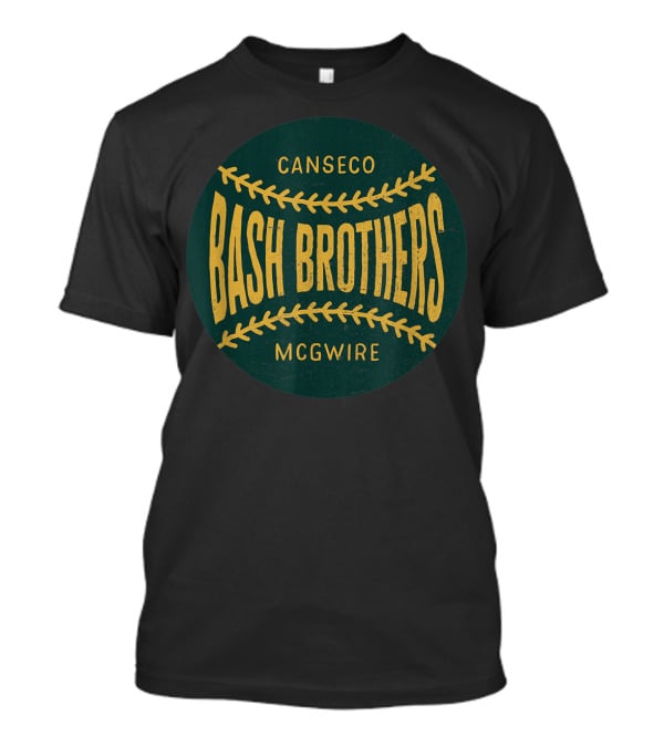 Distressed Vintage Look Bash Brothers Canseco McGwire T-Shirt