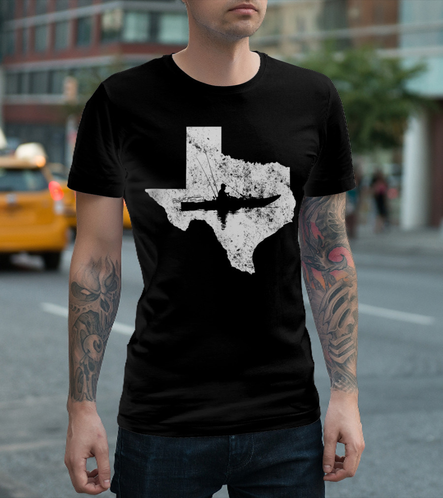 Kayak Fishing In Texas State T-Shirt